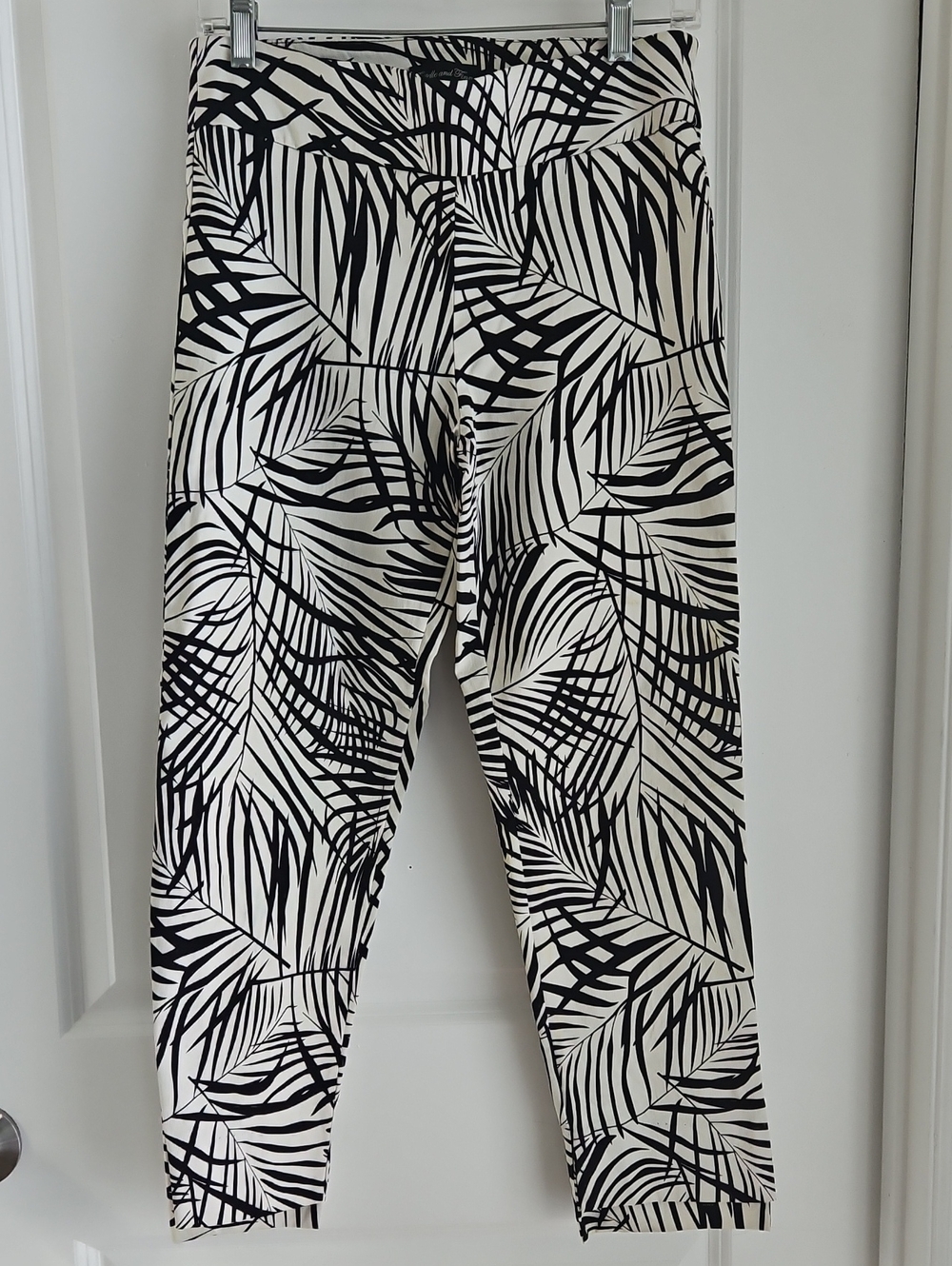 Women's Black & White Straight Leg Pants
